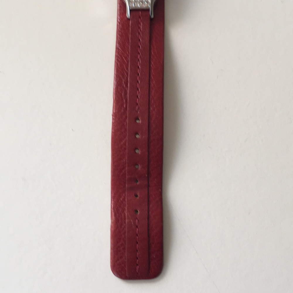 Fossil Red Strap Statement Watch With Crystals - image 8